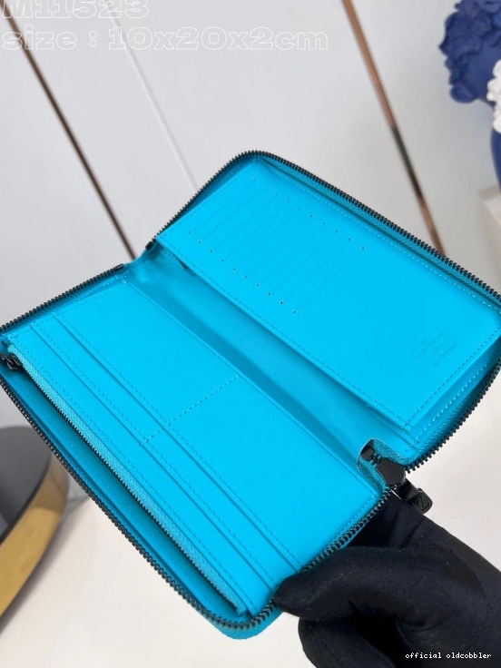 Official oldcobbler WALLET-10*20*2 VUITTON LOUIS cm ZIPPY 0729
